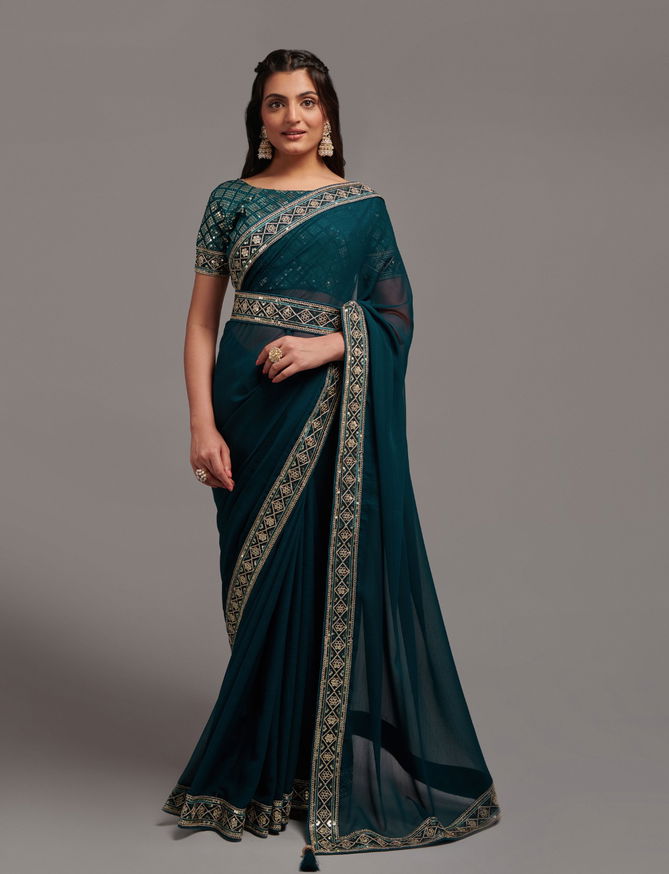 Kriyansha Designer Party Wear Sarees Catalog